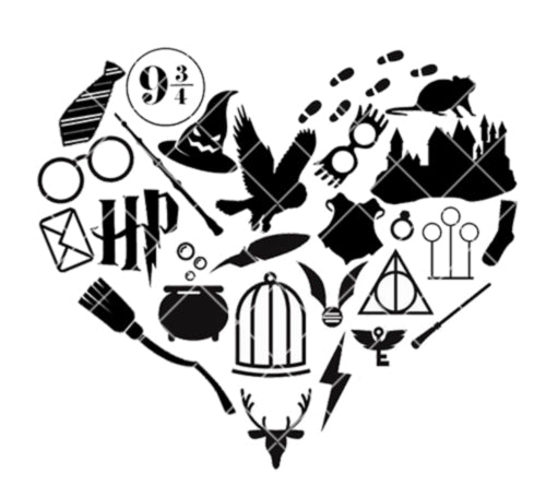 Wizarding Icon Heart SVG/PNG/EPS/JPG File