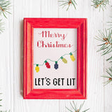 Let's Get Lit - Merry Christmas Snarky Cross Stitch Sampler