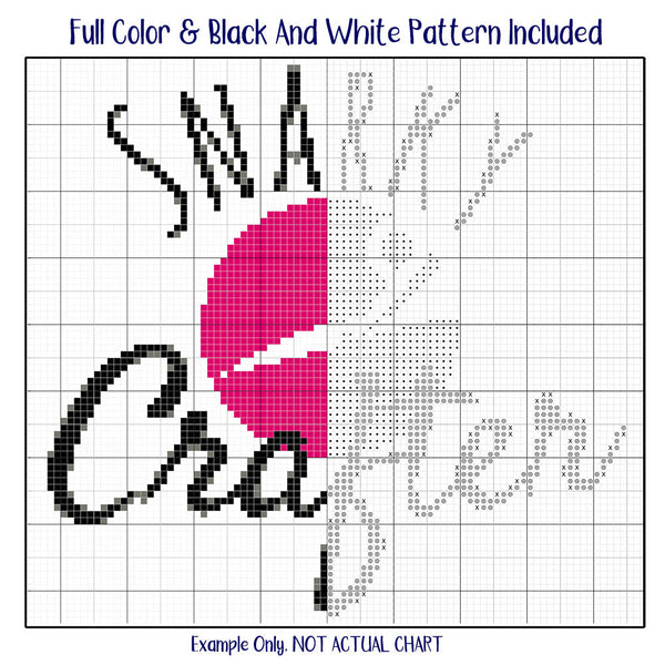 Opinions & Nachos Cross Stitch Pattern: 