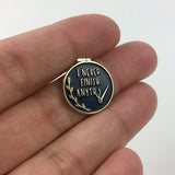 Ironic "I Never Finish Anything" TINY Needle Minder