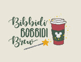 Bibbidy Bobbidi Brew Coffee Cross Stitch Pattern