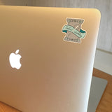Feeling Stabby Laptop Stickers | Craft Lover Vinyl Decals | Sewist Stitcher Needle and Thread Adhesive Self Stick Labels