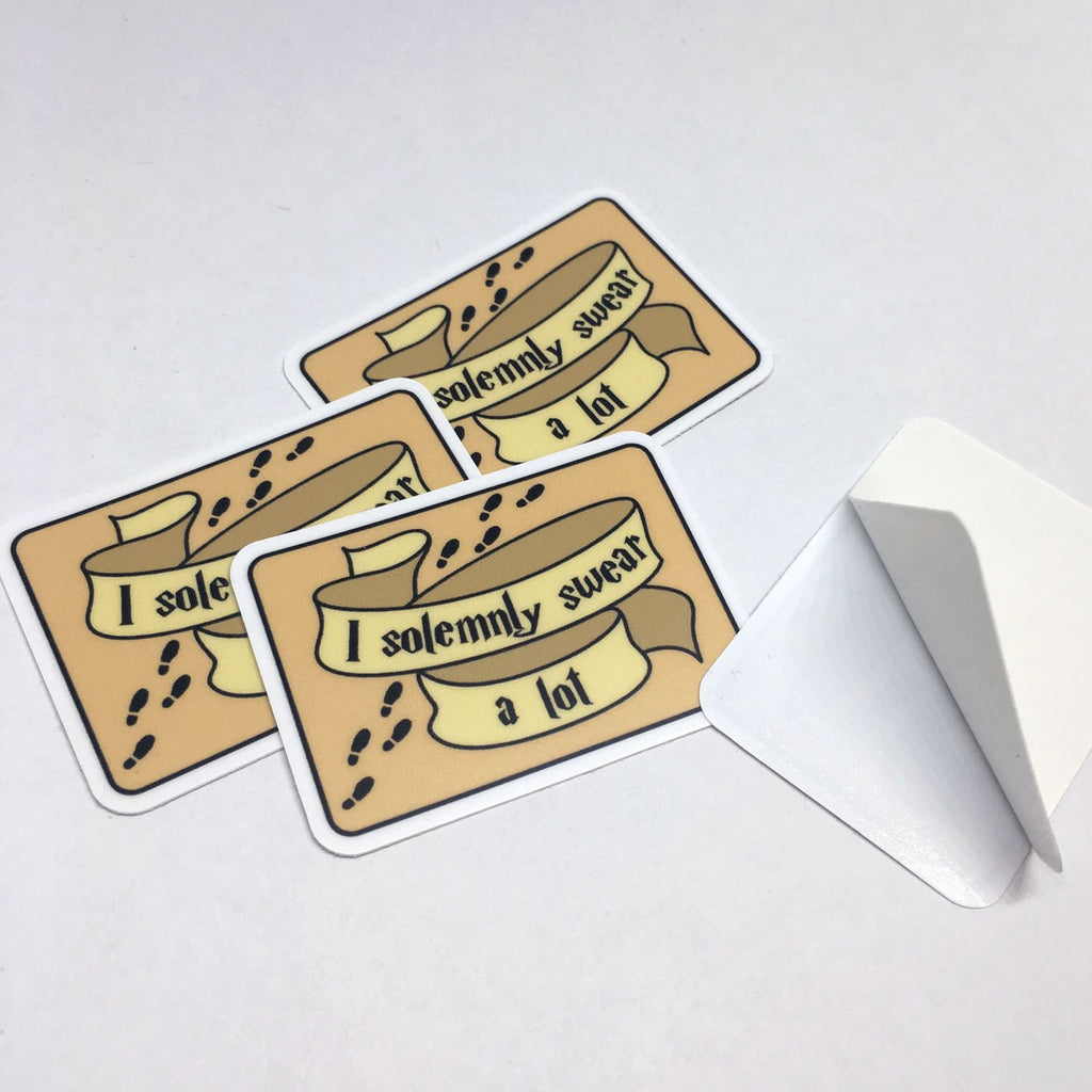 I Solemnly Swear A Lot Laptop Stickers | Swear Lovers Vinyl Decals | S ...