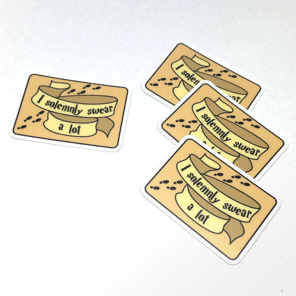 I Solemnly Swear A Lot Laptop Stickers | Swear Lovers Vinyl Decals | S ...