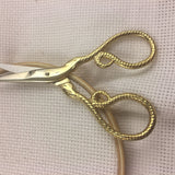 Snake Embroidery Scissors | Gold Serpent Cross Stitch Sewing Scissors | Coiled Snake Brass Fine Point Scissors | Viper Snips