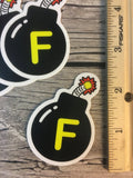 F-Bomb Laptop Flask Stickers