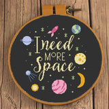 I Need More Space Funny Cross Stitch Pattern