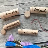 Snarky Embroidery Needle Case: Feeling Stabby, On Pins and Needles, Little Pricks