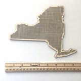 Stitchable Wooden US States Silhouette
