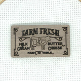 Vintage Farmhouse Inspired Needle Minders (Farm Fresh Eggs, Bakery, Flower Market Truck, Milk & Cream Cow)  Engraved Wooden Needleminders