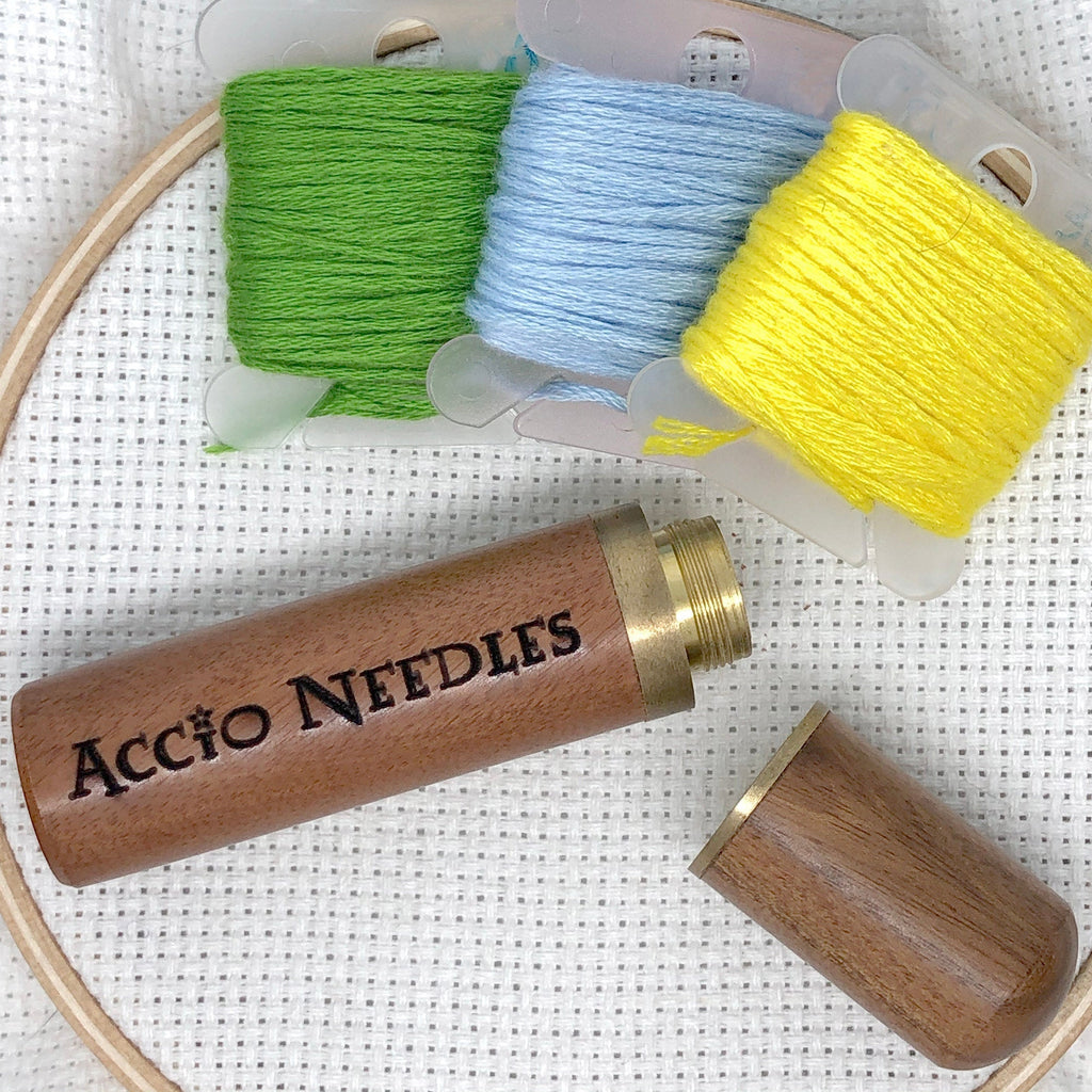 Accio Needles Engraved Needle Case: Snarky Embroidery Cross Stitch Qui –  Snarky Crafter Designs
