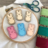 Easter Marshmallow Bunnies Pink, Blue, Rose Gold, Peach