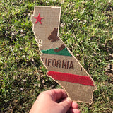 Stitchable Wooden California State Silhouette