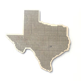 Stitchable Wooden Texas States Silhouette