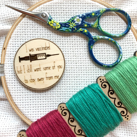 Unicorn / Snarky/ Unmedicated / Needle Minder / Needleminders /  Needleminder / Needle Minders / Magnetic/ Cross Stitch/ Embroidery 