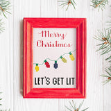 Let's Get Lit - Merry Christmas Sampler Cross Stitch Pattern